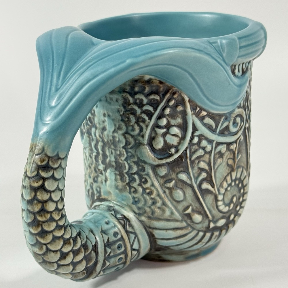 New Disney Little Mermaid Cup Ariel Mermaid Tail Sculpted Nautical Coffee Mug